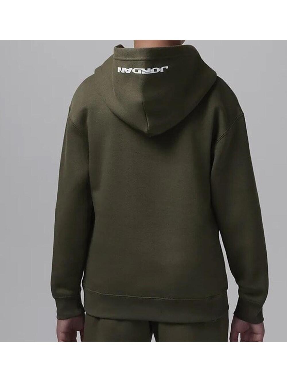 $52 Nike Jordan Jumpman Green Fleece Hoodie Pullover Sweatshirt Size 6 - Picture 2 of 3